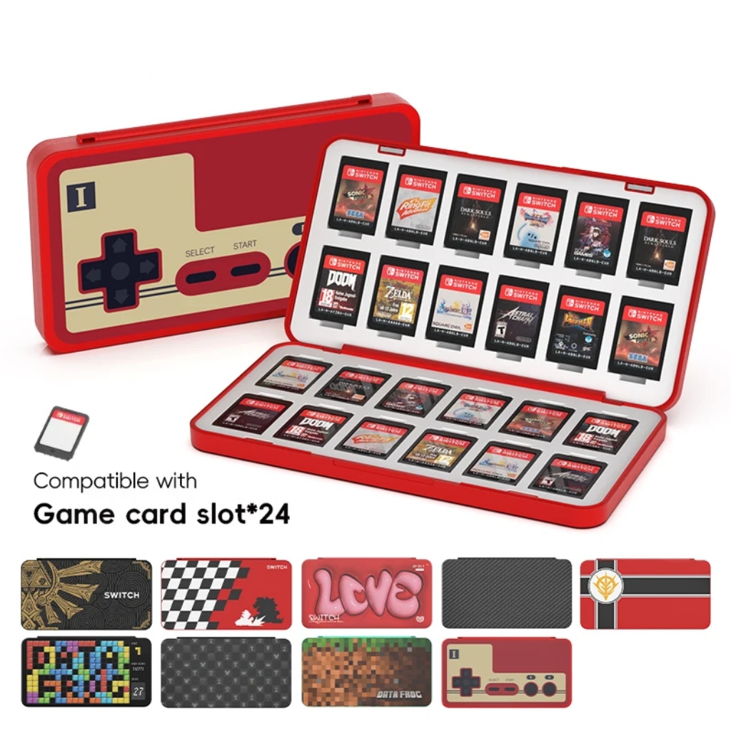 Nintendo Console Switch Lite - Estojo de cartão de jogo 24