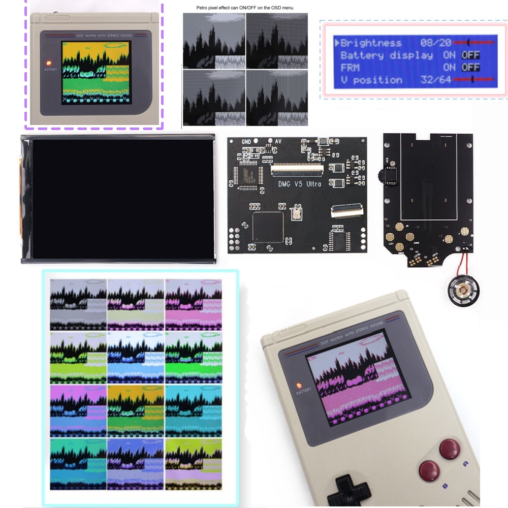 Gaming Console Gp Pro - Tela RIPS com 36 modos de