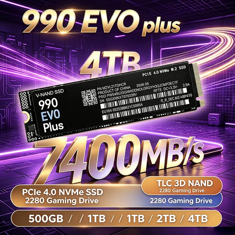 Gaming Console Evo - Novo SSD NVMe 990 EVO Plus