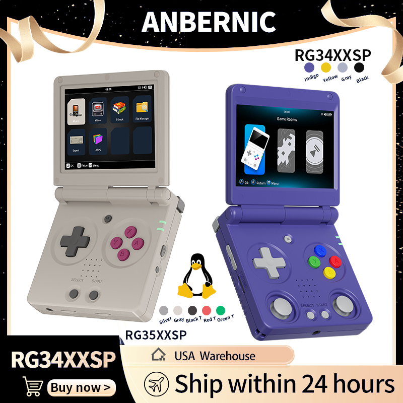 Anbernic RG34XXSP RG35XXSP Fli - Gaming Console For Sale avaliação e preço