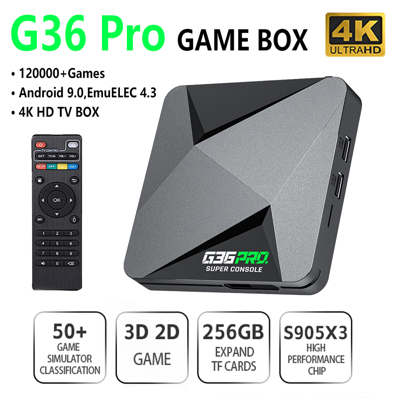 Super Game Box G36 Pro 128G Co - Gaming Console Gs5 avaliação e preço