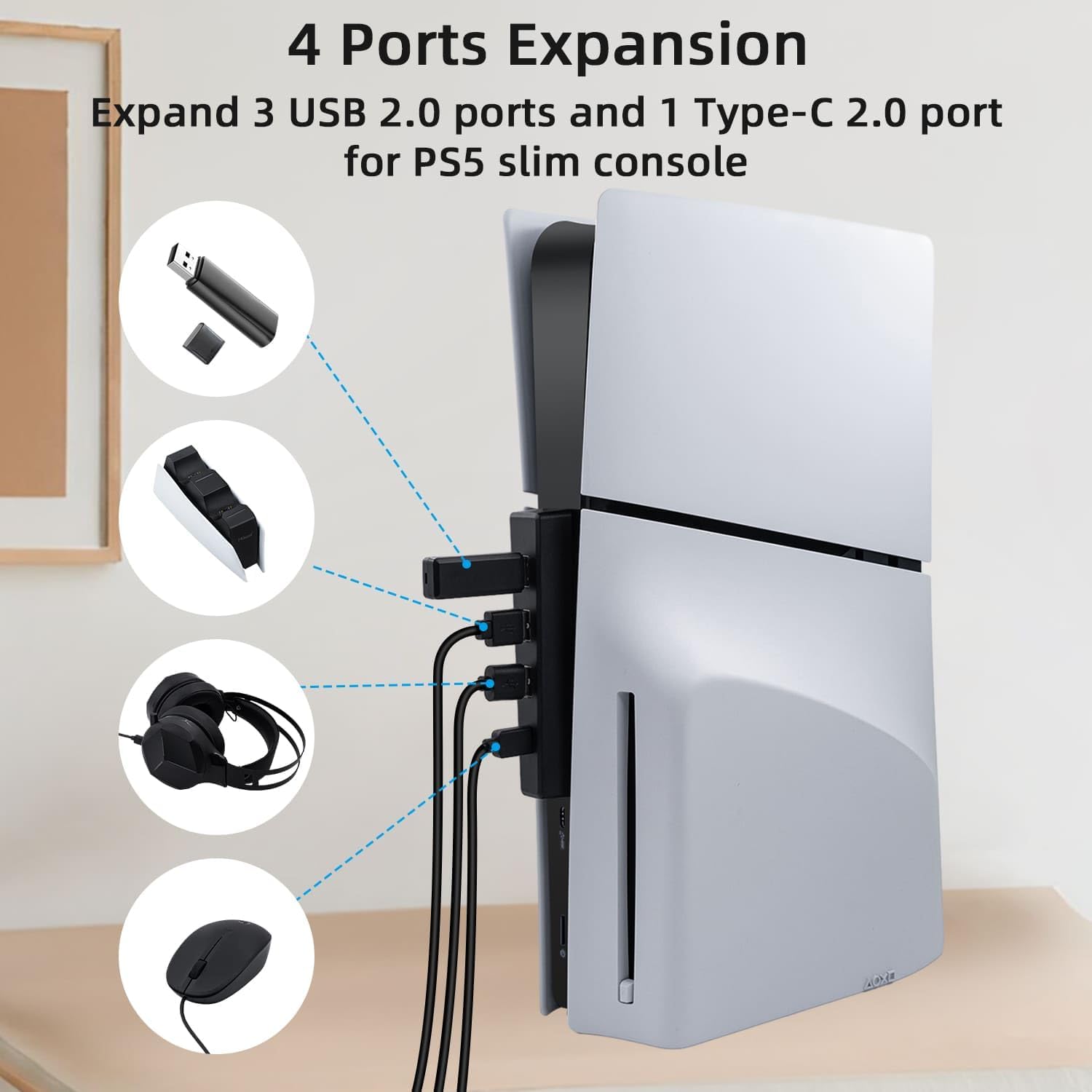Hub USB para PS5 Slim Disc, 4  - Sony Console Ps5 Slim avaliação e preço