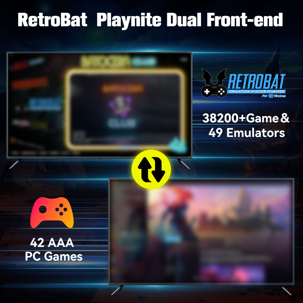 Retrobat & playnite sistema hd - Gaming Console Gs5 avaliação e preço