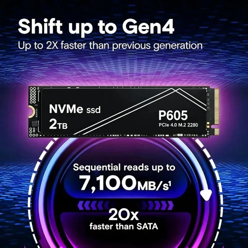 SSD NVMe PCIe Gen P605 de Alta - Gaming Console For Sale avaliação e preço