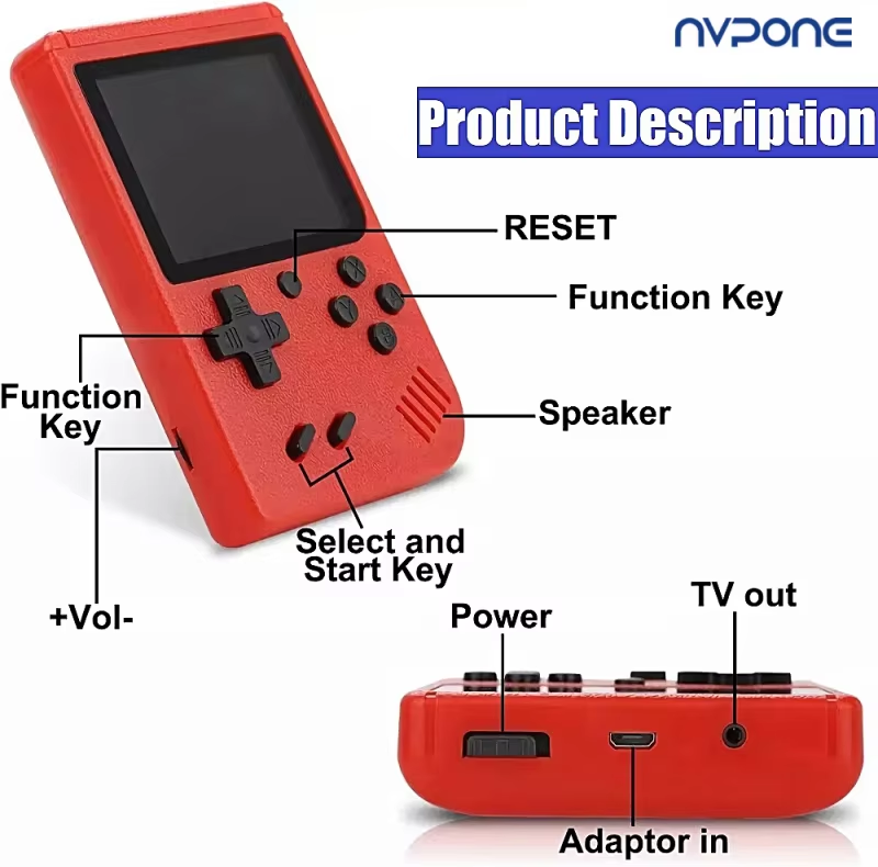 Novo portátil retro mini conso - Gaming Console Minecraft avaliação e preço