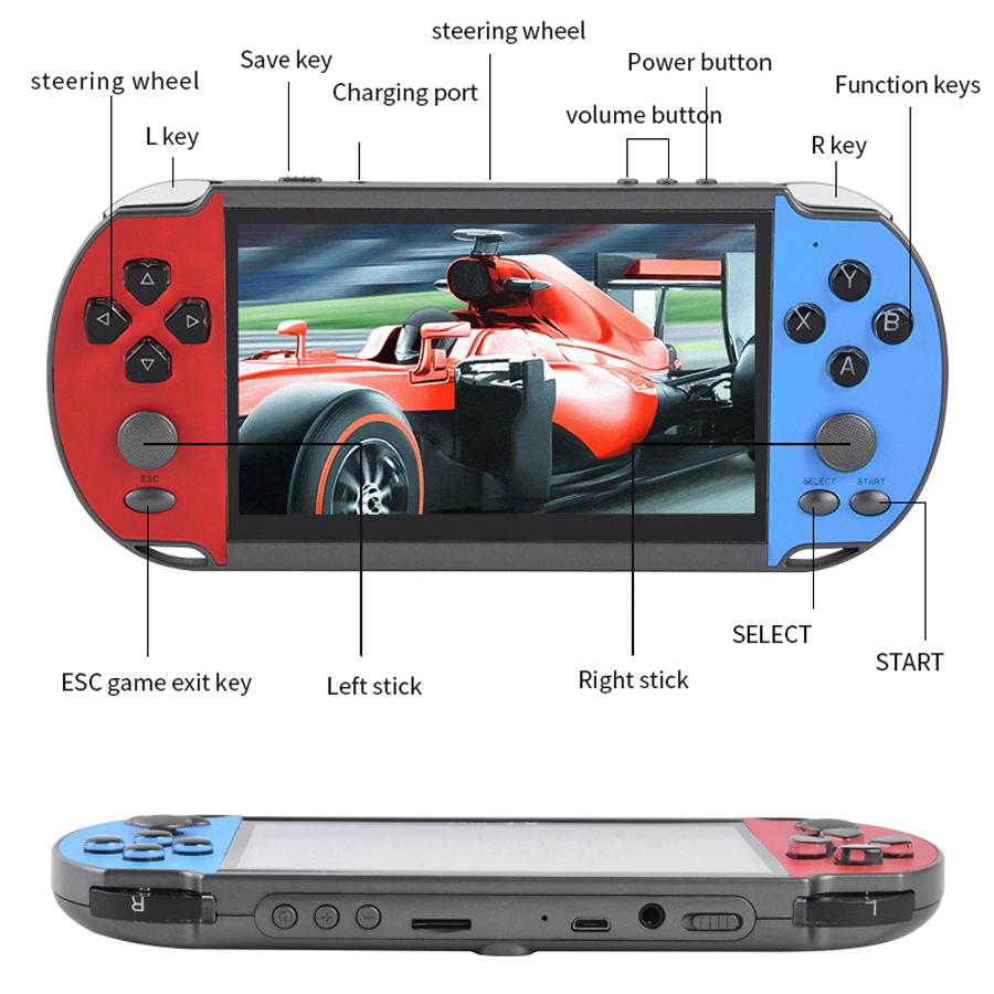 Portátil handheld videogame tv - Gaming Console 5 Year Old avaliação e preço